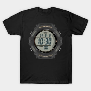Casio AE1500 Black with gold accents T-Shirt